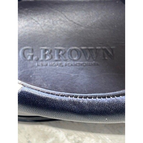 G. Brown Mn’s sz 9.5M Puff Leather Sneakers 2565 Black/Black main image 11